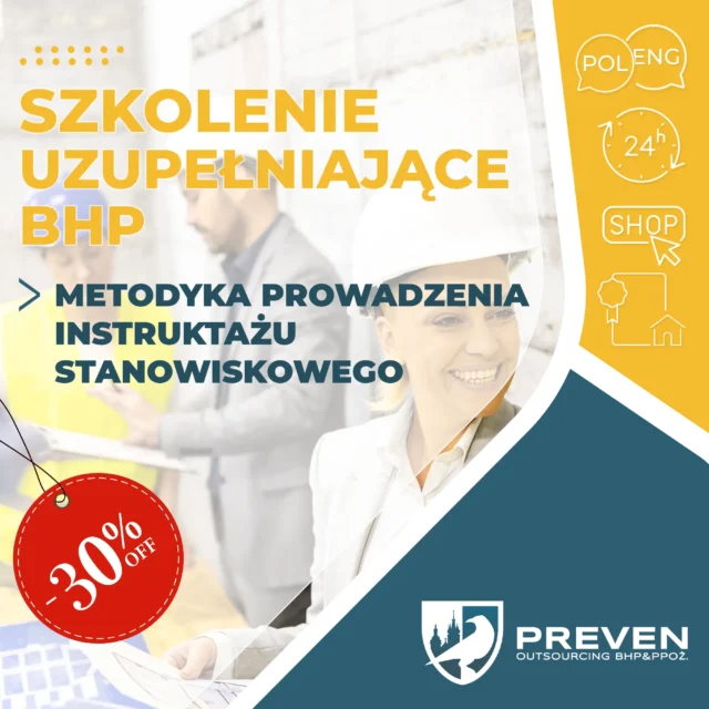 Szkolenia uzupełniające BHP oraz oferta dla firm Kraków z prowadzenia usług PPOŻ