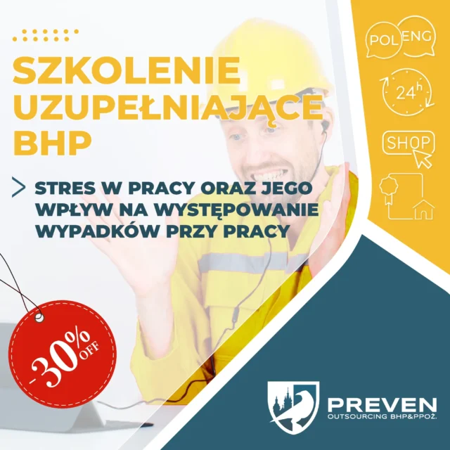 Szkolenia uzupełniające BHP dotyczące stresu w pracy i jego wpływu na wypadki
